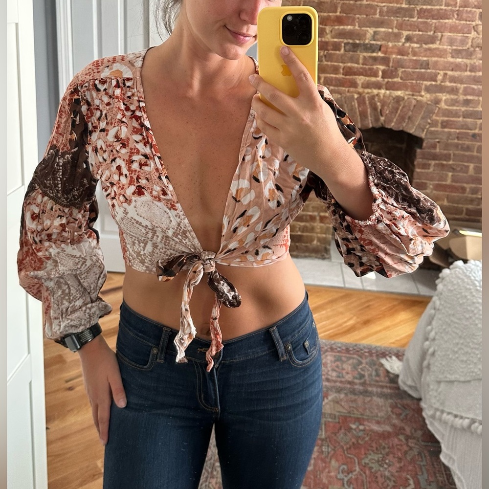 RAGA Anthropologie Wrap top